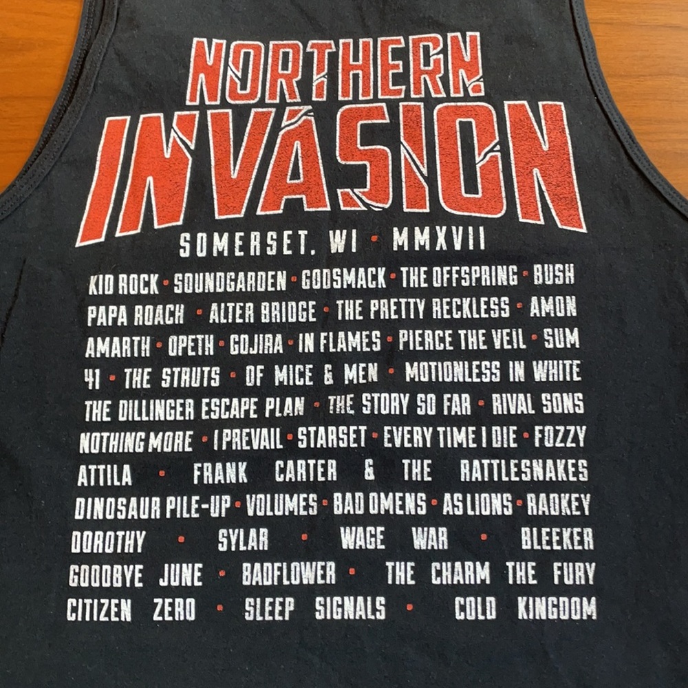 Northern Invasion Featival tank top shirt medium